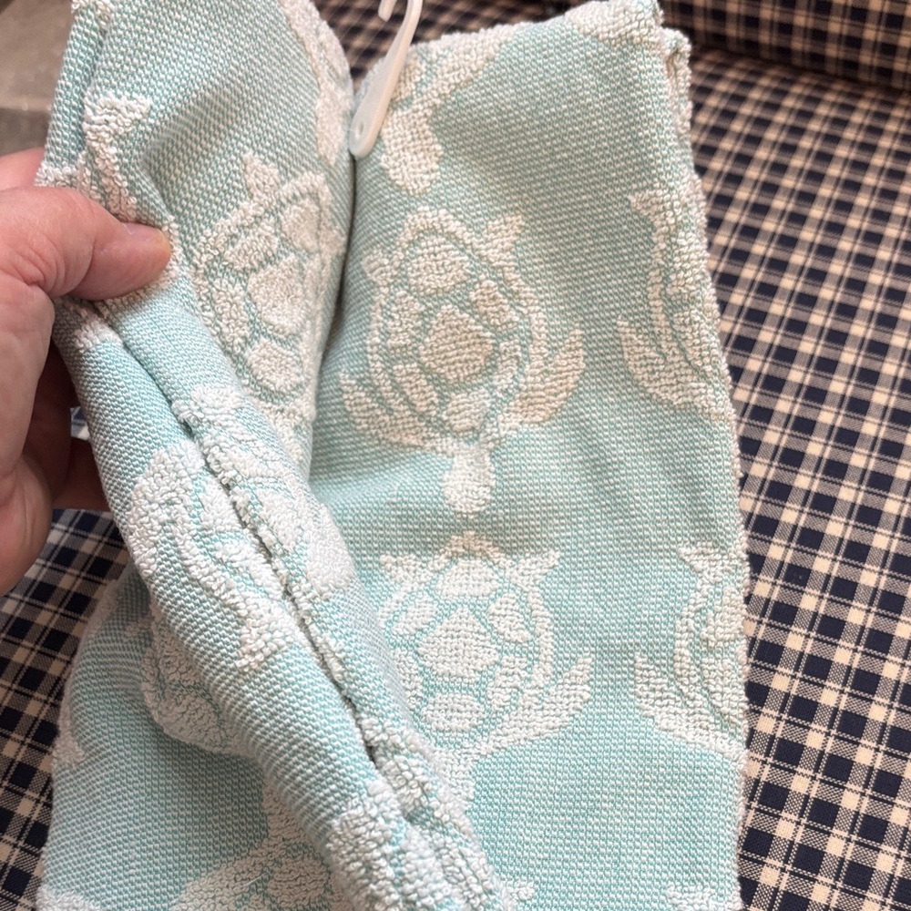 Sea Turtle kitchen towels and pot holder set - Blue and Green - Picture 5 of 5